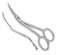 Mini Double Curved Machine Embroidery Scissors Item 748C