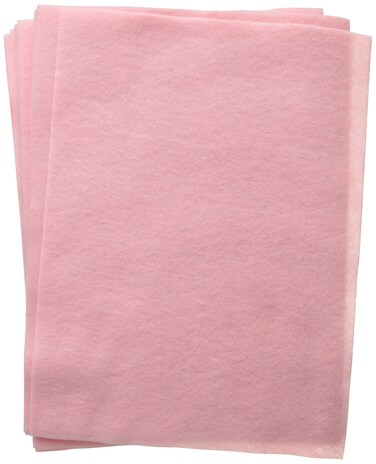 Kunin 1008724E Felt Sheet Pink ECOFI 9X12IN Recycled