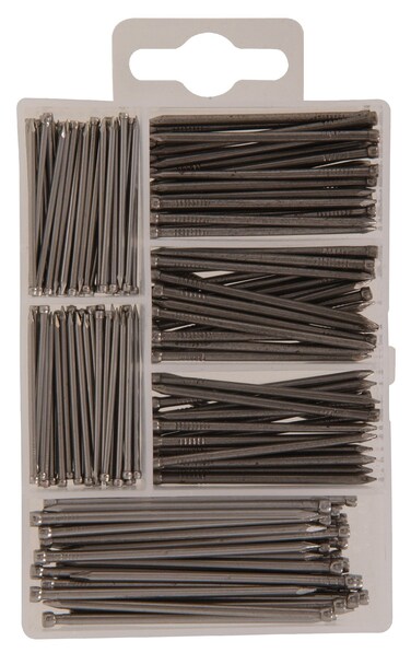 The Hillman Group 591511 Small Finish Nail Kit 150PackSilver