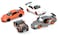 KiNSMART Porsche 911 GT3 RS SetOf4 136 Scale 5 Die Cast Model Toy Super Sports Car WhiteOrangeSilverBlack