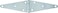 Hardware Essentials 851942 Heavy Duty Strap Hinges Zinc 6