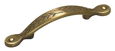 Amerock  Cabinet Pull  Elegant Brass  3 inch 76 mm Center to Center  Natures Splendor  1 Pack  Drawer Pull  Drawer Handle  Cabinet Hardware