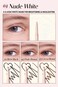 Veganize 2mm Slim Gel Eyeliner Pencil  Retractable Waterproof Eyeliner Gel  Long Lasting Eyeliner Water Resistant Eyeliner  Ultra Thin Precision Eyeliner for Beginners 035 oz 04 Nude White