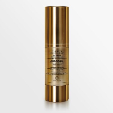 Vitasei Beauty Boost Facial Serum Cotton Stem Cells  Hyaluronic Acid AntiAging Formula for Women  Men Morning Serum Fights Photoaging Sun Protection 30 ml