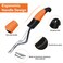 SZHLUX Hand Weeder Tool Premium Weed Puller Tool for Garden Gardening Hand Tool with Ergonomic Handle Orange