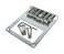 TelecastertmStyle TopLoading Chrome Electric Guitar Bridge Plate for Humbuckers