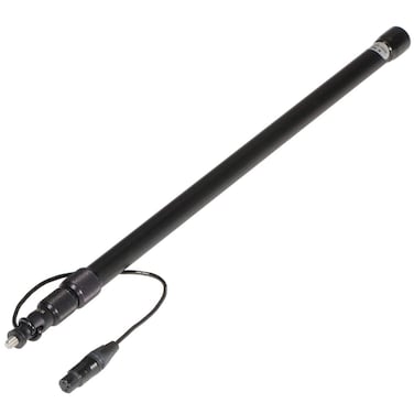 KTek 24 to 59 3Section Aluminum Avalon Series Boom Pole with Internal Coiled Cable Nuetrik Female XLR with Swit Bottom Exit