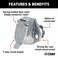 CURT 58170 VehicleSide 7Pin Round Trailer Wiring Harness Socket