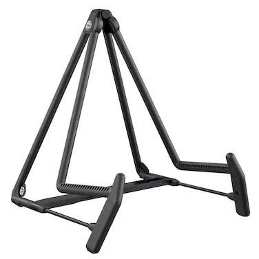KM  Knig  Meyer 1758001455  Heli 2 Guitar Stand  Folding AFrame for Acoustic Guitars  Adjustable and Collapsible  Sturdy and Durable  Professional Choice  German Made  Black