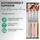 Alfi AllPurpose Knives Aerospace Precision Pointed Tip  Home And Kitchen Supplies  Serrated Steak Knives Set  Made in USA Multicolor