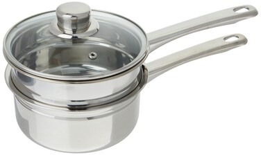 Norpro Stainless Steel Double Boiler 15Quart shown