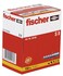 fischer S8 14 100pcs Expansion Plug Rimless HighQuality Nylon Expands in Two Directions Wood or Chipboard Screws Can Be Used Ideal for Concrete and Solid Masonry