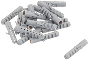 fischer S8 14 100pcs Expansion Plug Rimless HighQuality Nylon Expands in Two Directions Wood or Chipboard Screws Can Be Used Ideal for Concrete and Solid Masonry