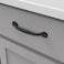 Hickory Hardware 1 Pack Solid Core Kitchen Cabinet Pulls Luxury Cabinet Handles Hardware for Doors  Dresser Drawers 5116 Inch 128mm Hole Center Black Iron Refined Rustic Collection