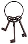 Super Z Outlet Pirate Ship Skeleton Jail Keys Set  Cast Iron Costume Prop