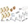 PrimeLine 161796 BiFold Closet Track Kit 60 In Length Steel Track White 1 Kit