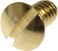 The Hillman Group 57103 1024 x 38Inch Oval Slotted Machine Screw Brass 25Pack