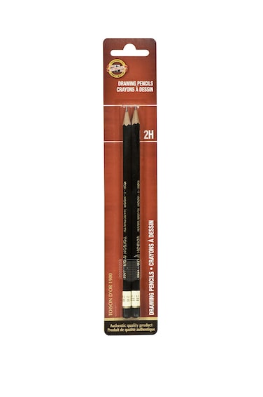 KohINoor Toison dOr Graphite Pencil 2H Degree 2 Pack FA19002HBC
