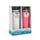 ThermoFlask 24 oz Double Wall Vacuum Insulated Stainless Steel 2Pack of Water Bottles WhiteCoral
