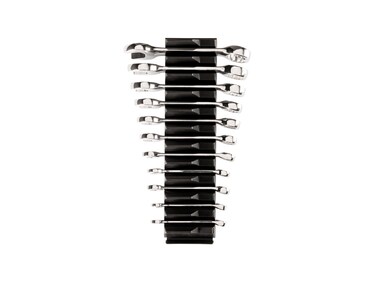 TEKTON Stubby Combination Wrench Set with Modular Wrench Organizer 11Piece 1434 in  WCB95401