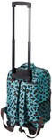 Rockland Double Handle Rolling Backpack BLUELEOPARD 17Inch