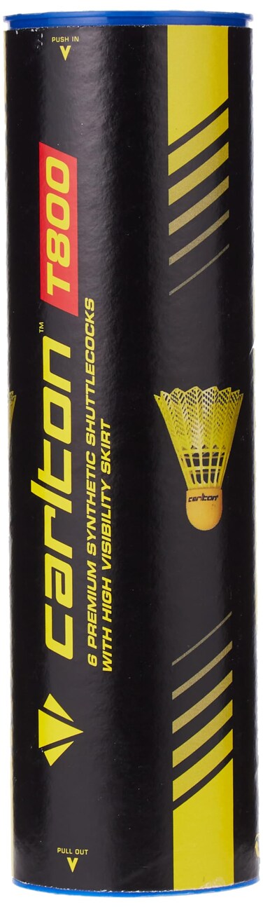 Carlton T800 Medium Speed Badminton Shuttle Yellow