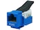 Monoprice Cat6 RJ45 Toolless Keystone Jack  For 2224AWG Solid Wire Blue