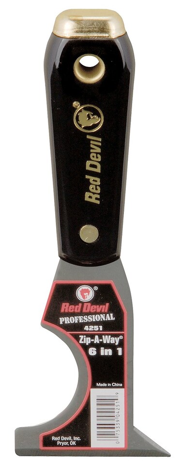 Red Devil 4251 6in1 Painters Tool 1Pack Black