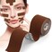 OK TAPE Face Lift TapeFacial Myofascial Lift Tape for Firming and Tightening Skin Face Neck Lift Tape AntiWrinkle AntiFreeze Tape 1 Roll 2in x 164ft 5cm x 5m Brown