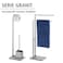 GraniteFree Standing Stainless Steel Hand Towel Stand Bathroom Hand Towel Organizer Stand with Ganite Rounded Pedestal