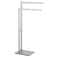 GraniteFree Standing Stainless Steel Hand Towel Stand Bathroom Hand Towel Organizer Stand with Ganite Rounded Pedestal