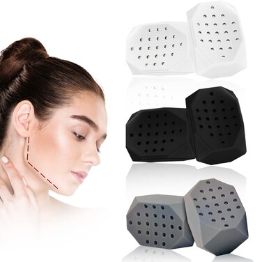 Jawline Exerciser for manwomen Jaw Exerciser 3 Resistance Levels6 pcs Silicone Jawline Exerciser Tablets Sharp Chin Line Facial Slimming  Jaw Exerciser for Intermediate and Advanced Users
