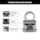 Master Lock M5XT Magnum Heavy Duty Outdoor Padlock with Key 2 Pack KeyedAlike Silver