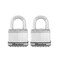 Master Lock M5XT Magnum Heavy Duty Outdoor Padlock with Key 2 Pack KeyedAlike Silver