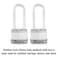 Master Lock M1XTLJ Magnum Heavy Duty Padlock with Key 2 Pack KeyedAlike Steel
