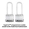 Master Lock M1XTLJ Magnum Heavy Duty Padlock with Key 2 Pack KeyedAlike Steel