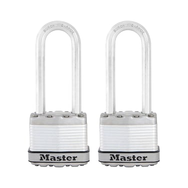 Master Lock M1XTLJ Magnum Heavy Duty Padlock with Key 2 Pack KeyedAlike Steel