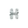 SOSS Mortise Mount Invisible Hinges with 4 Holes Zinc Satin Chrome Finish 134 Leaf Height 12 Leaf Width 2332 Leaf Thickness 6 x 1 Screw Size 1 Pair