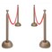 Beistle Red Rope Stanchion Set Awards Night Decorations VIP Party RedBronze Plastic