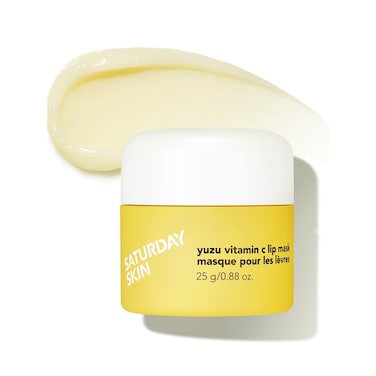 Saturday Skin Yuzu Vitamin C Lip Mask Overnight Lip Sleeping Mask Moisturizing For All Skin Types Softer  Smoother Pout Lip Balm Hydrating Infused with Vitamin B5 NonSticky Vegan  CrueltyFree