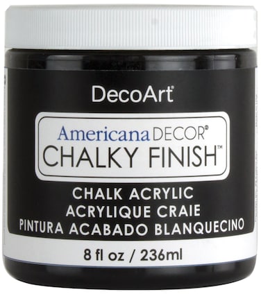 DecoArt Americana Chalky Finish Paint 8oz CarbonGray