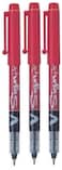 Pilot Red V Sign Pen Liquid Ink Medium 2mm Nib Tip 06mm Line Width VSign Fibre Tip Point Marker Graphics SWVSP Pack of 3