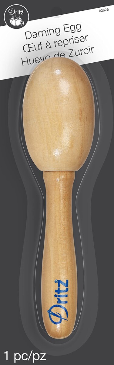 Dritz Clothing Care 82626 Darning Egg Black  Brown Small