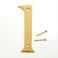 Hyko Prod 4 Solid Brass 3D House Numbers
