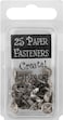 Creative Impressions Metal Paper Fasteners 10mm 25Pkg Screw Heads  Pewter