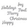 Spellbinders Shapeabilities Die DLites Holiday Sentiments