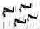 Wall Control Pegboard Medium 178in Slotted Hook Pack  Slotted Metal Pegboard Hooks for Wall Control Pegboard and Slotted Tool Board  Black