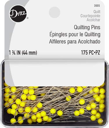 Dritz 3005 Quilting Pins 134Inch Yellow 175Count