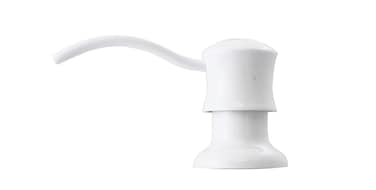 Premium Style Soap or Lotion Dispenser with Large Capacity Bottle 10 oz White