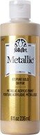 FolkArt Acrylic Paint in Assorted Colors 8 oz  Pure Gold